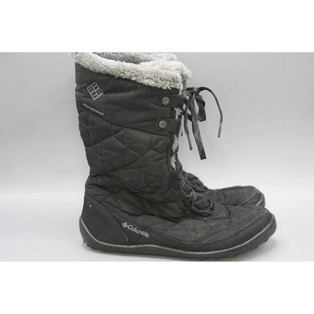 Columbia Minx Mid II Omni-Heat Waterproof Winter Boots Black BL1585-010 Womens 9